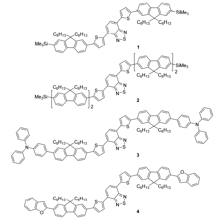 Chemical Structure of OLED  small molecule materials